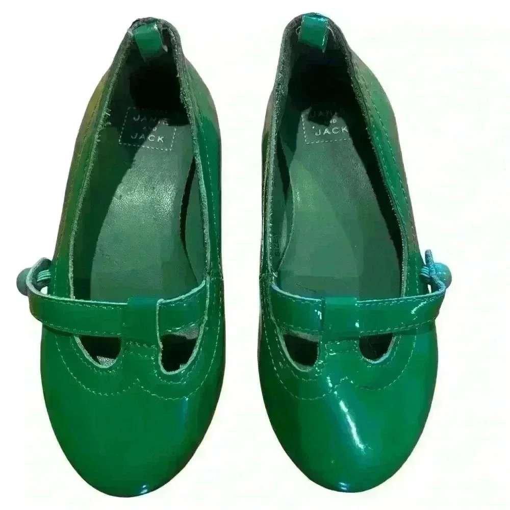 Janie and Jack Green Kids Shoes